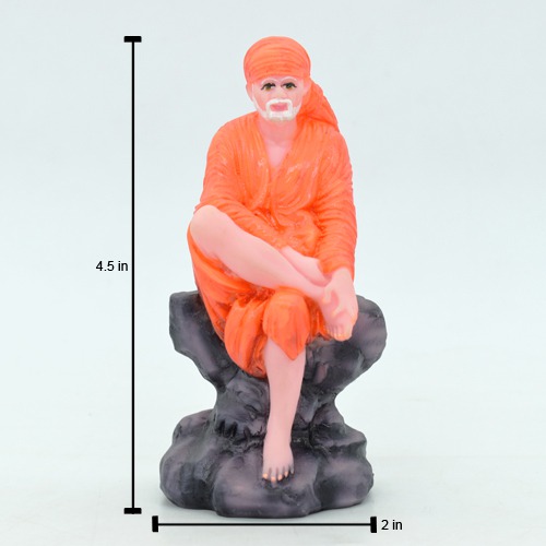 Sai Baba Statue|Shirdi Sai Baba Fiber Idol for Pooja Home Decoration/Temple/Gifting