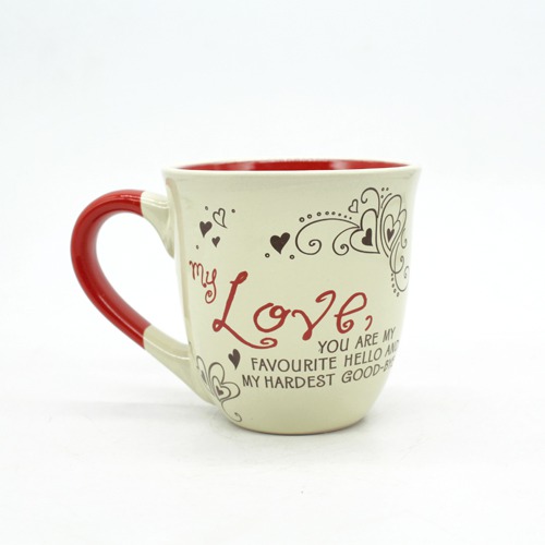 Classic Ceramic Love coffee mug for valentines day