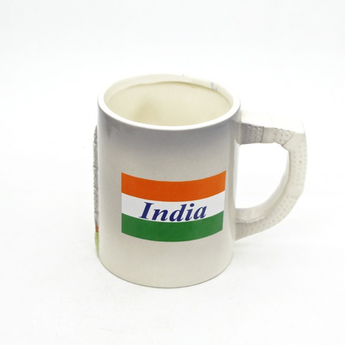 Taj Mahal Printed Ceramic Coffee mug | India Flag