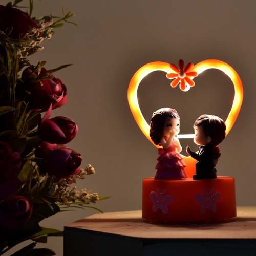 Couple Showpiece Valentine Day| LED Lights
