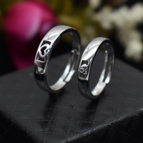 Stainless steal silver Plated Couple Ring | Couple Ring