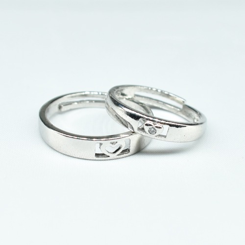 Stainless steal silver Plated Couple Ring | Couple Ring