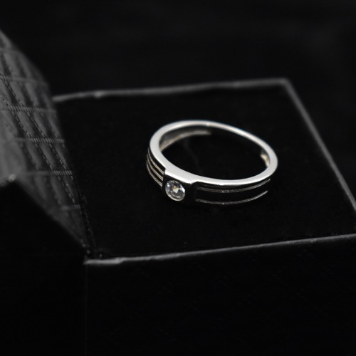 Silver Diamond Heart Ring | Heart shape Ring | Women's Ring