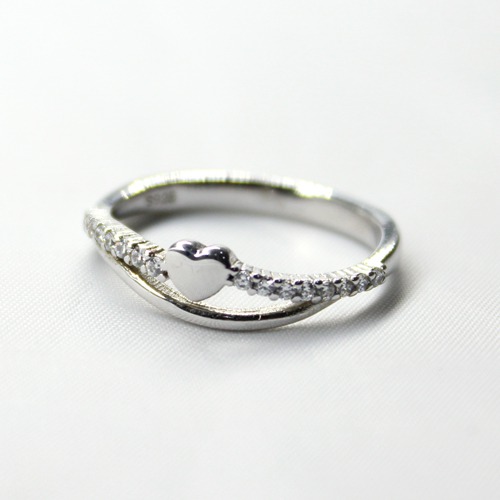 Silver Plated Heart Design Ring | Design Ring | Silver Plated Ring | Women's Ring
