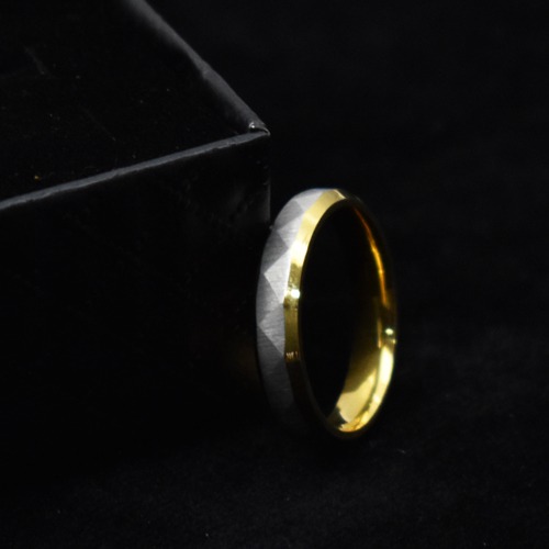Dual Tone Silver And Gold Plated Ring For Men | Men's Ring | Gift For Men