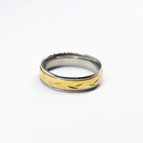 Two Tone Gold And silver stainless Steal Metal finish Band Ring | Men's Ring