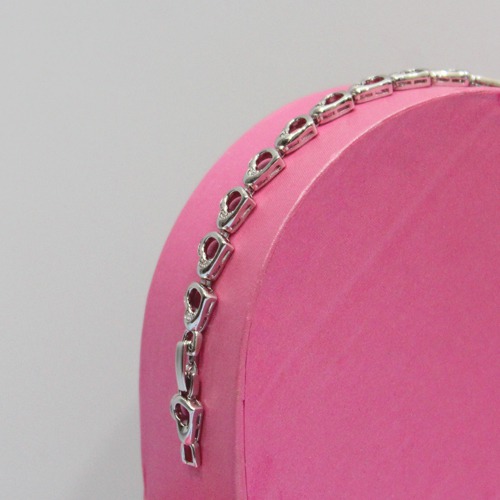 Heart Locker Designed Sterling Silver Bracelet | Crystal Bracelet for Women & Girls