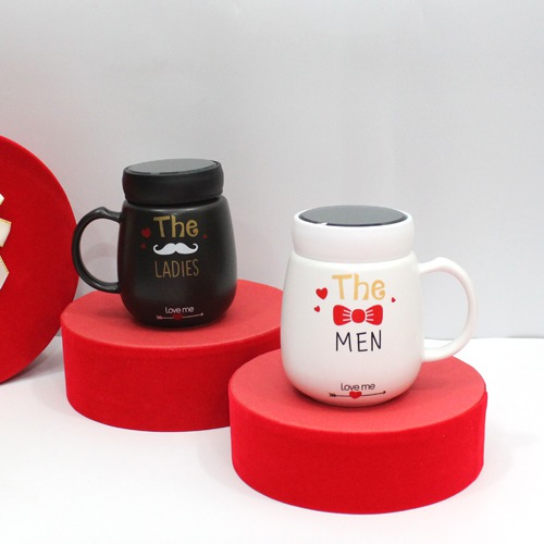 Fashion Ceramic Printed Couple Coffee Mug| The Ladies and The Man Love Me Printed Mug