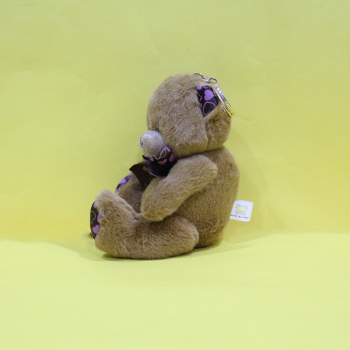 Cute Brown Teddy Key Chain | Soft Toys Polyester Teddy Bear Key Ring Keychain for Girls Bag Scooty Bike Car Keys