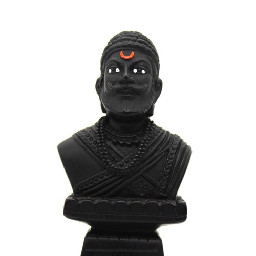 Chhatrapati shivaji maharaj Idol Elegant Black Colour finishing