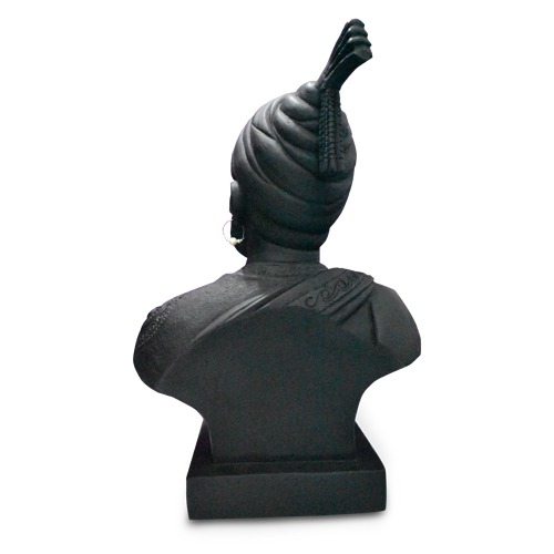 Chhatrapati Shivaji Maharaj Bust Sculpture in Black finishing