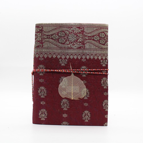 Handmade Designer Diary With Skeleton Leaf |  Handmade  Diary | Pocket Diary | Notebook | Diary | Personal Diary