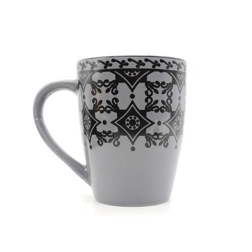 Black Flower Designer Ceramic Coffee Mug