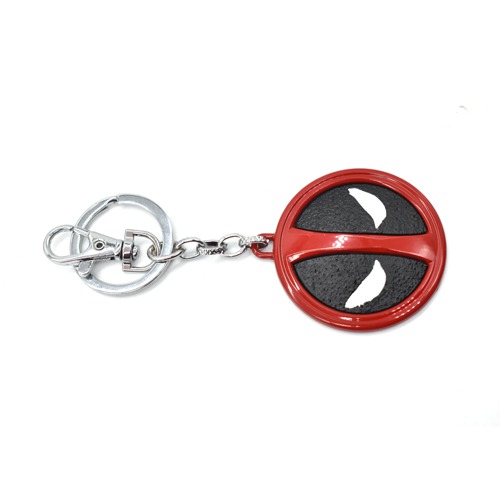 Superhero Deadpool Face Metal Key Chain | Premium Stainless Steel Deadpool Keychain For Gifting With Key Ring Anti-Rust