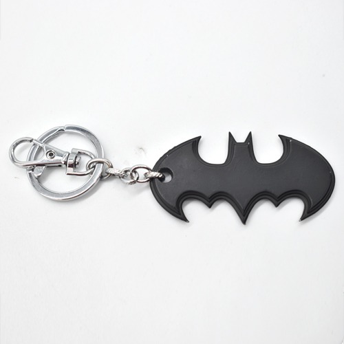 Batman Logo Metallic Key Chain  | Premium Stainless Steel Batman Keychain For Gifting With Key Ring Anti-Rust