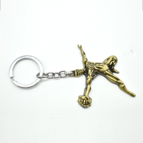 Body Builder Figurine Metallic Key Chain | Premium Stainless Steel Keychain For Gifting With Key Ring Anti-Rust