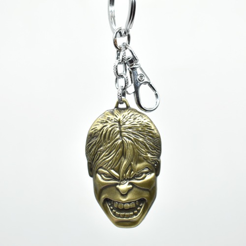 Hulk Face Metal Key Chain | Key Chain | key Ring | Key Holder For Boys & Girls, Cars, Bike Keys - Birthday Return Gift Item