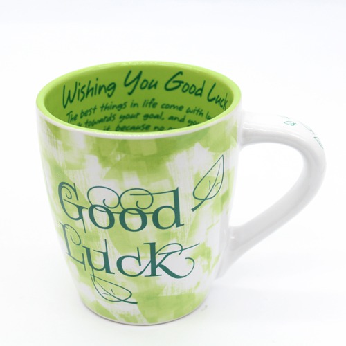 Good Luck Printed Ceramic Coffee Mug