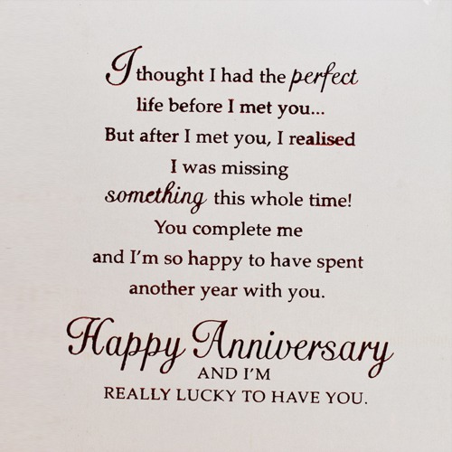 Happy Anniversary Darling Husband Greeting Card