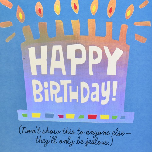On The Inside Of The Card... Birthday Greeting Card