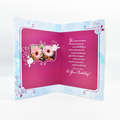 Loving Thoughts On Your Birthday Greeting Card