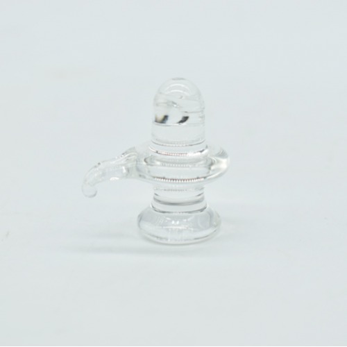 Pure Crystal Lingam Shivling for Pooja Room and Office use Statue