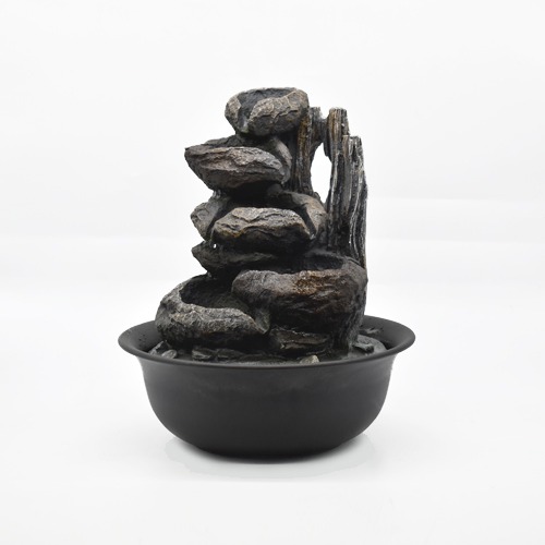 Table Top Indoor And Outdoor Meditation Desktop Water Fall Fountain With Lights For Home Decor