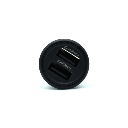Stuffcool Car Charger iso 3.4 A| Dual USB Pots auto detect Smart IC