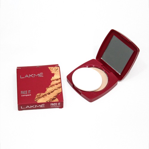 LAKMÉ Face It Compact, Shell | Natural Mineral Powder | Natural And Even-Toned Look