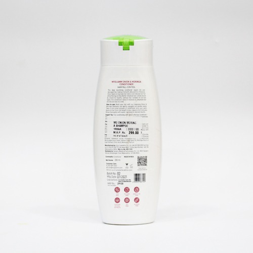 MyGlamm Superfoods Onion & Moringa Conditioner for Hair Fall Control for Dry, Frizzy Hair, 200ml I Natural Conditioner