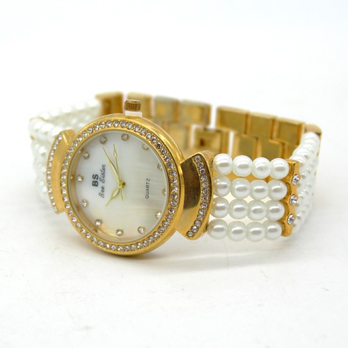 Pearl Bracelet Type Women's Watch