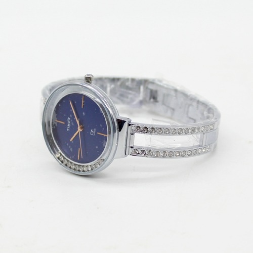 Blue Dial Diamond Design Women's Watch