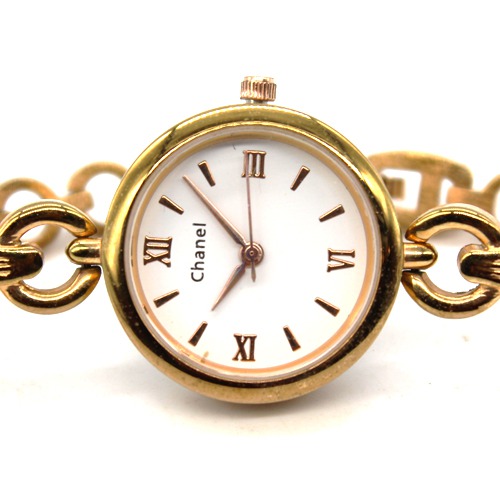 Golden Dial Roman Number's Women's Watch