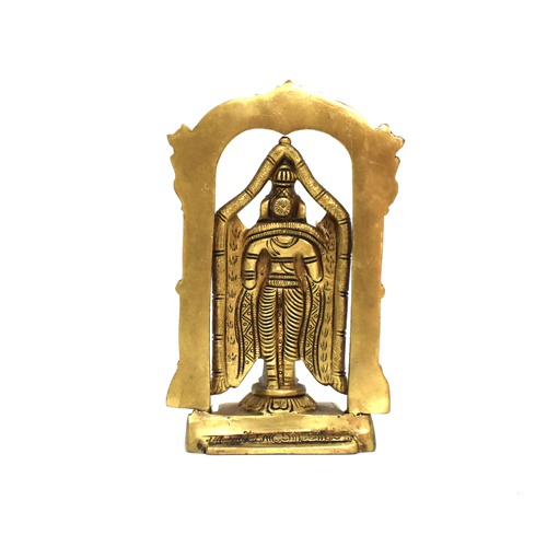 Brass Balaji Tirupati Venkateshwar Exclusive Murti Idol Statue (Balaji 6 inch)