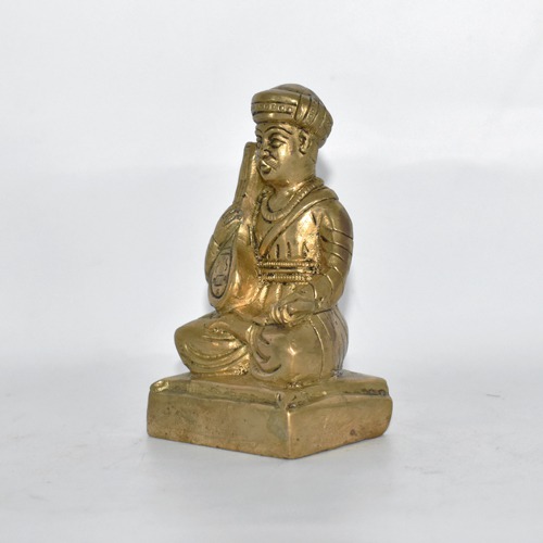 Brass Sant Tukaram Maharaj Statue | Brass Tukaram Statue| Brass Statue(4 inch)