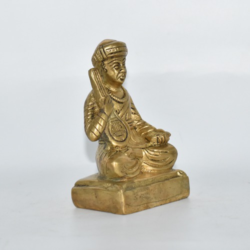 Brass Sant Tukaram Maharaj Statue | Brass Tukaram Statue| Brass Statue(4 inch)