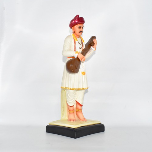 Sant Tukaram Maharaj Standing Idol | Standing Tukaram Idol, Fiber Idol, White