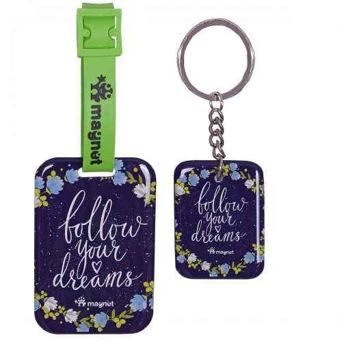 Dreaming For The Stars Bag Tag Set | Luggage Tags for Trolley, Suitcase, Backpacks