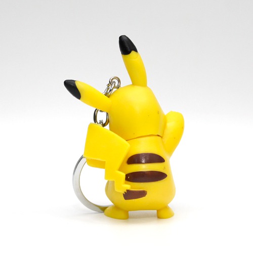 3D Pikachu Keychain | 3D Plastic Silicone Keychain for Car & Bike Gifting with Key Ring Anti-Rust