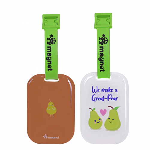 Great Pears makes a Great Pair Bag Tag | Luggage Tags for Trolley, Suitcase, Backpacks