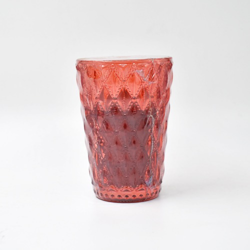 Red Colour Glass Candle | Different Shapes Candle for Home & Decoration, Birthday, Wedding