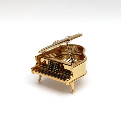 Piano Gifts Figurine Gold Plated Metal Crystal art
