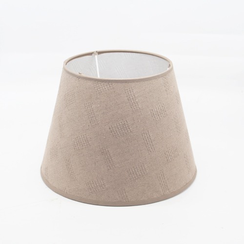 The Light  Brown  Fabric Shade With Metallic Finish Monkey Base Table Lamp, For Home, Office Decoration