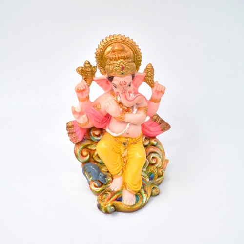 Lord Ganesha With Basuri For Car Dashboard
