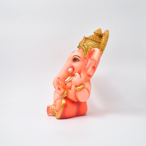 Big Ears Ganesha Fiber Statue For Car Dashboard