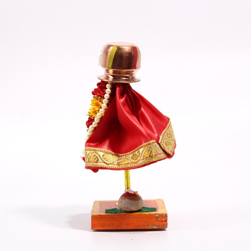 Car Gudhi With Copper Loti (Red)