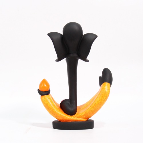 Orange Unique Design Ganesha Idol For Office  Decor