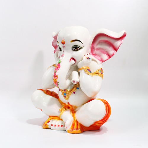 Cute Glossy Taklu Ganesha Idol Showpiece For Home and Office