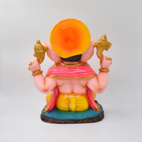 Multi colour Sitting Ganesha Idol For Home Decor