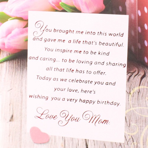 Dearest Mother For You On Your Birthday Card